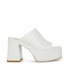 STEVEMADDEN CAPRIA WHITE LEATHER