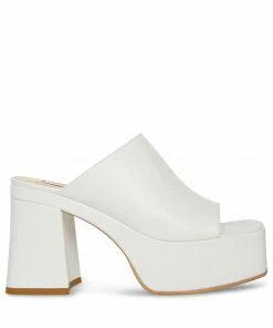 STEVEMADDEN CAPRIA WHITE LEATHER