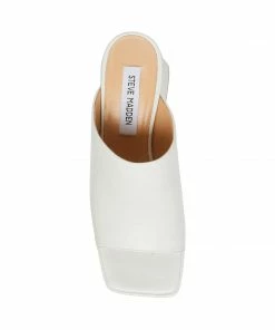 STEVEMADDEN CAPRIA WHITE LEATHER