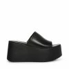 SteveMadden Shop All CHRISTA BLACK LEATHER