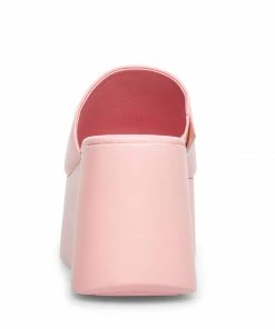 SteveMadden WOMEN’S SHOES CHRISTA PINK LEATHER