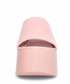SteveMadden WOMEN’S SHOES CHRISTA PINK LEATHER