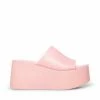 SteveMadden WOMEN’S SHOES CHRISTA PINK LEATHER