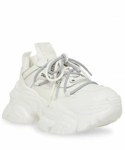 STEVEMADDEN TROY WHITE LEATHER