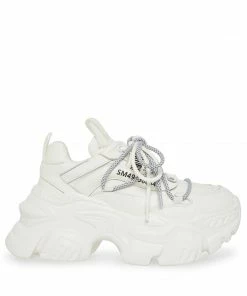 STEVEMADDEN TROY WHITE LEATHER