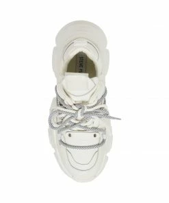 STEVEMADDEN TROY WHITE LEATHER