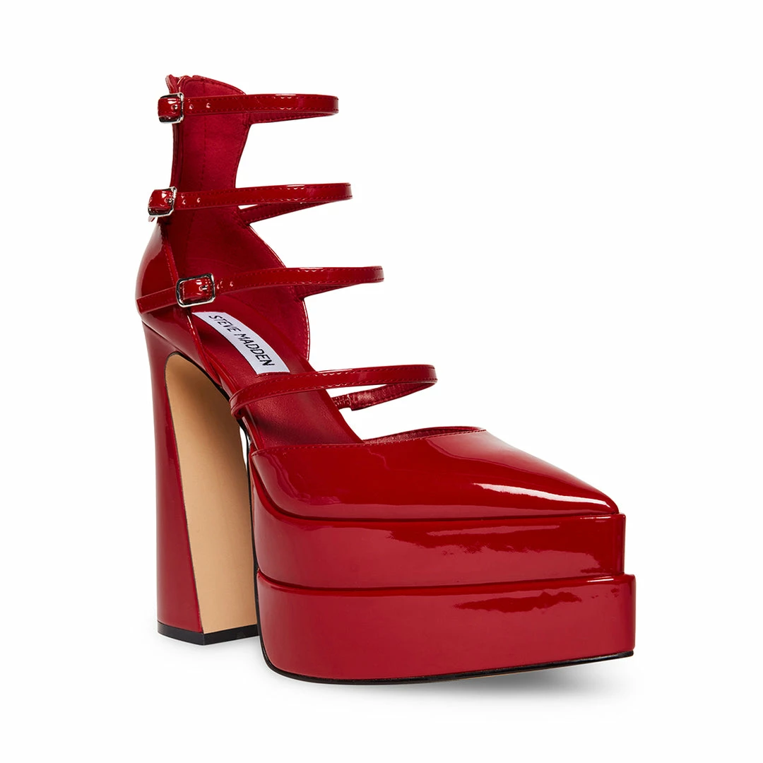 STEVEMADDEN CLARA RED PATENT NEW & NOW