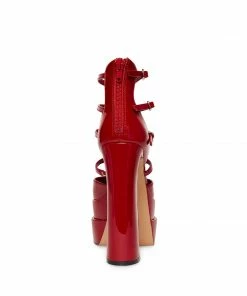 STEVEMADDEN CLARA RED PATENT NEW & NOW