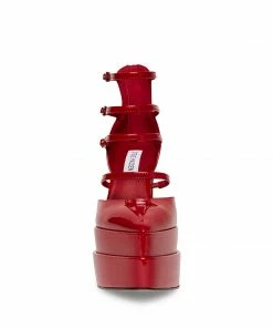 STEVEMADDEN CLARA RED PATENT NEW & NOW