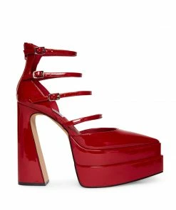 STEVEMADDEN CLARA RED PATENT NEW & NOW