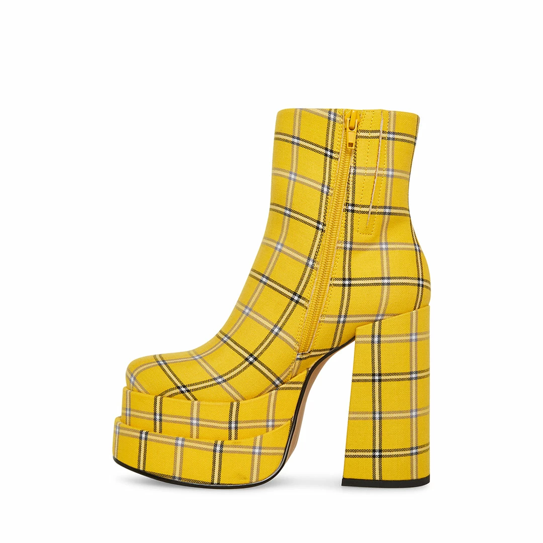 STEVEMADDEN COBRA YELLOW PLAID Pre-Order