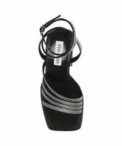 SteveMadden Rhinestones COCKTAILS BLACK