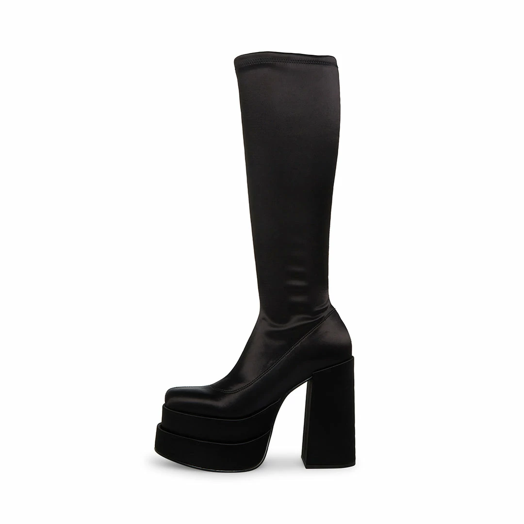 STEVEMADDEN CYPRESS BLACK SATIN
