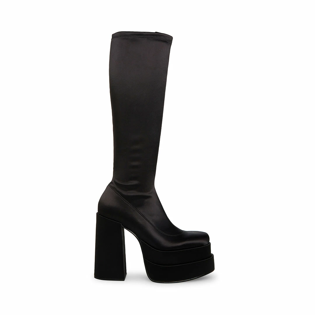 STEVEMADDEN CYPRESS BLACK SATIN