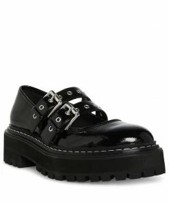 STEVEMADDEN DARCY BLACK PATENT NEW & NOW