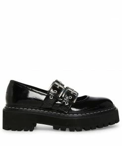 STEVEMADDEN DARCY BLACK PATENT NEW & NOW