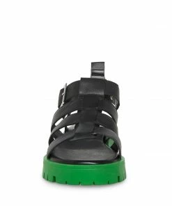 STEVEMADDEN DEVLYN BLACK LEATHER