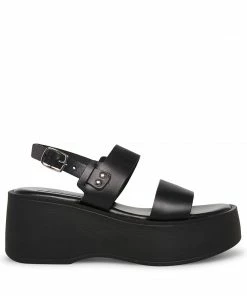 STEVEMADDEN NEW & NOW DISPLAY BLACK LEATHER