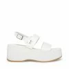 STEVEMADDEN WOMEN’S SHOES DISPLAY WHITE LEATHER