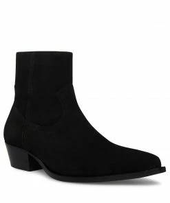 STEVEMADDEN NEW & NOW DUSTIN BLACK SUEDE