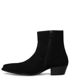 STEVEMADDEN NEW & NOW DUSTIN BLACK SUEDE