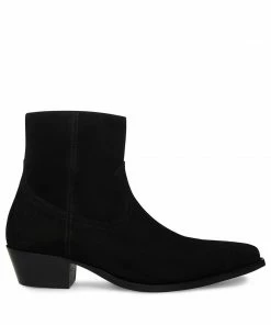 STEVEMADDEN NEW & NOW DUSTIN BLACK SUEDE