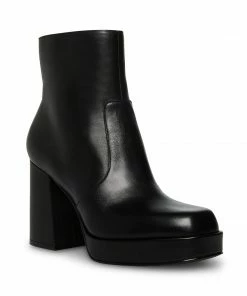 STEVEMADDEN NEW & NOW ENZO BLACK LEATHER
