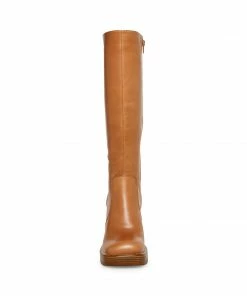 STEVEMADDEN FANATIK TAN LEATHER NEW & NOW