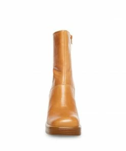 SteveMadden FANTSIE TAN LEATHER WOMEN’S SHOES