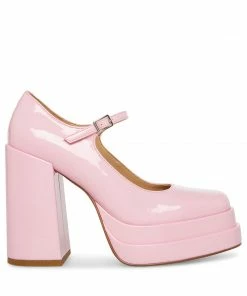 STEVEMADDEN GABRIELLE PINK PATENT NEW & NOW