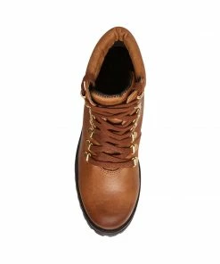 SteveMadden GALWAY COGNAC LEATHER WOMEN’S SHOES