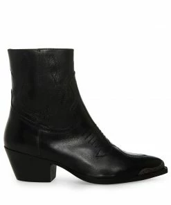 STEVEMADDEN NEW & NOW GREYSON BLACK LEATHER