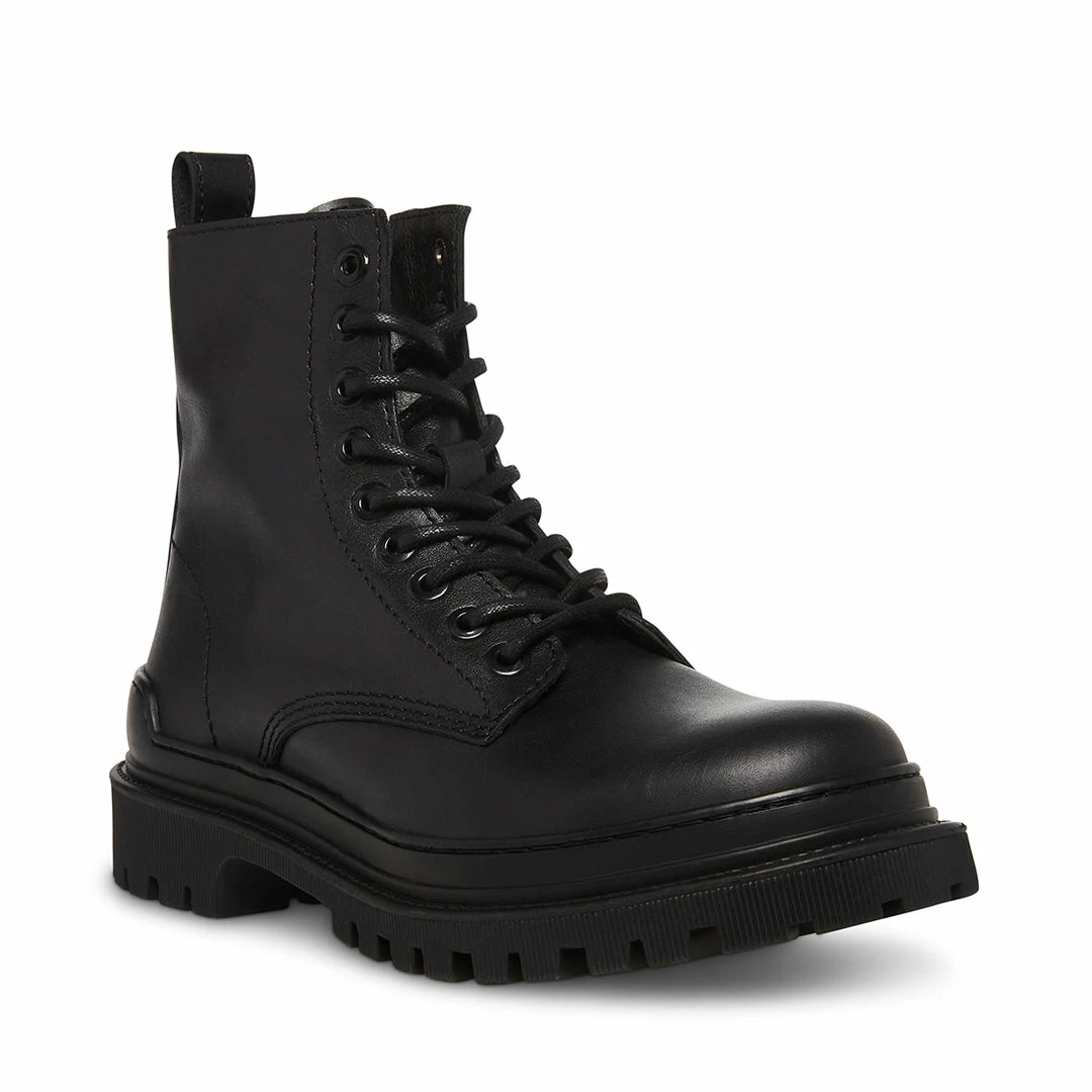 SteveMadden GUARDIAN BLACK LEATHER