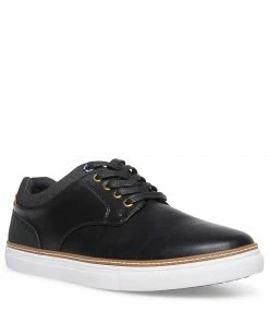 SteveMadden GULLY BLACK LEATHER MEN'S