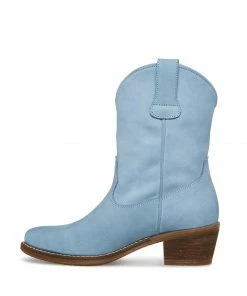 STEVEMADDEN NEW & NOW HARMONY BLUE NUBUCK