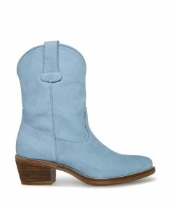 STEVEMADDEN NEW & NOW HARMONY BLUE NUBUCK