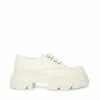 SteveMadden HELGA WHITE LEATHER WOMEN’S SHOES