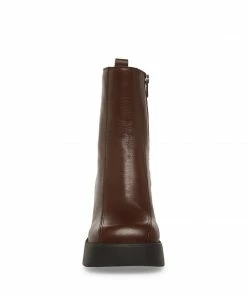 STEVEMADDEN HOPE BROWN LEATHER NEW & NOW