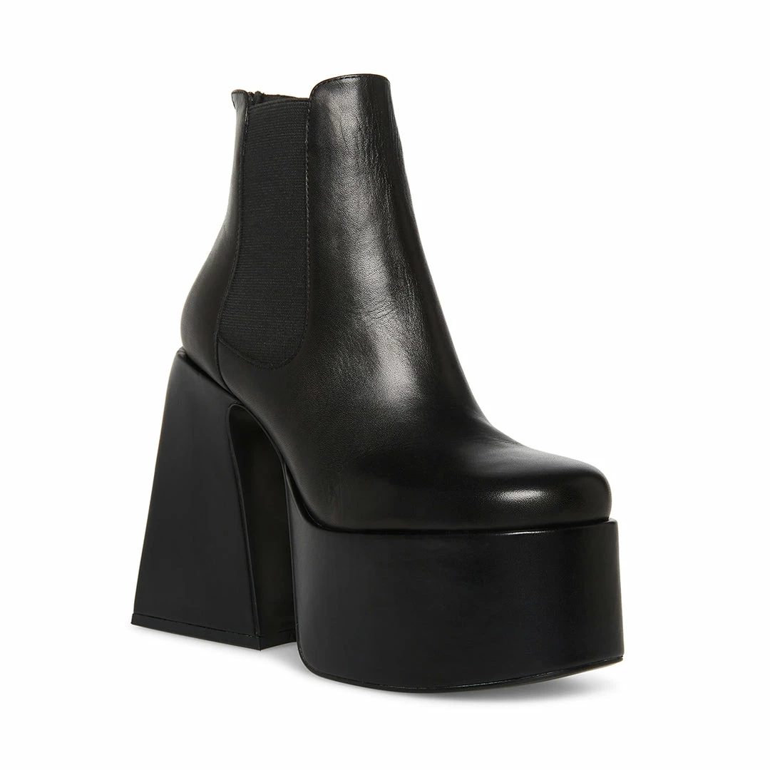 STEVEMADDEN HUSTLE BLACK LEATHER NEW & NOW