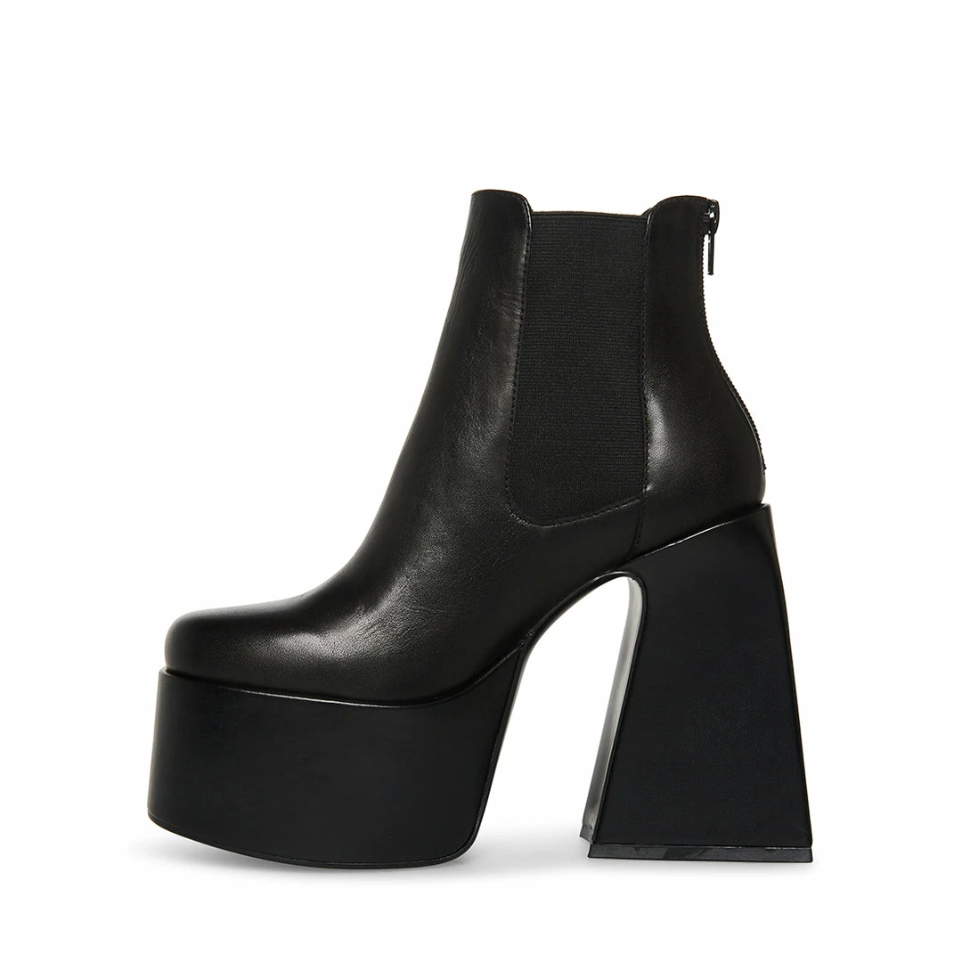 STEVEMADDEN HUSTLE BLACK LEATHER NEW & NOW