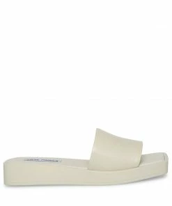 STEVEMADDEN IMARA BONE LEATHER WOMEN’S SHOES