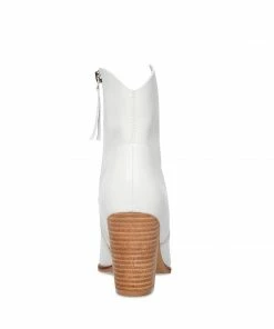 SteveMadden JANETTA WHITE LEATHER WOMEN’S SHOES