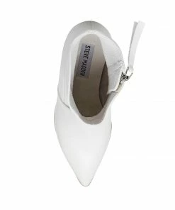 SteveMadden JANETTA WHITE LEATHER WOMEN’S SHOES
