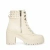 SteveMadden WOMEN’S SHOES JAYDIN BONE LEATHER