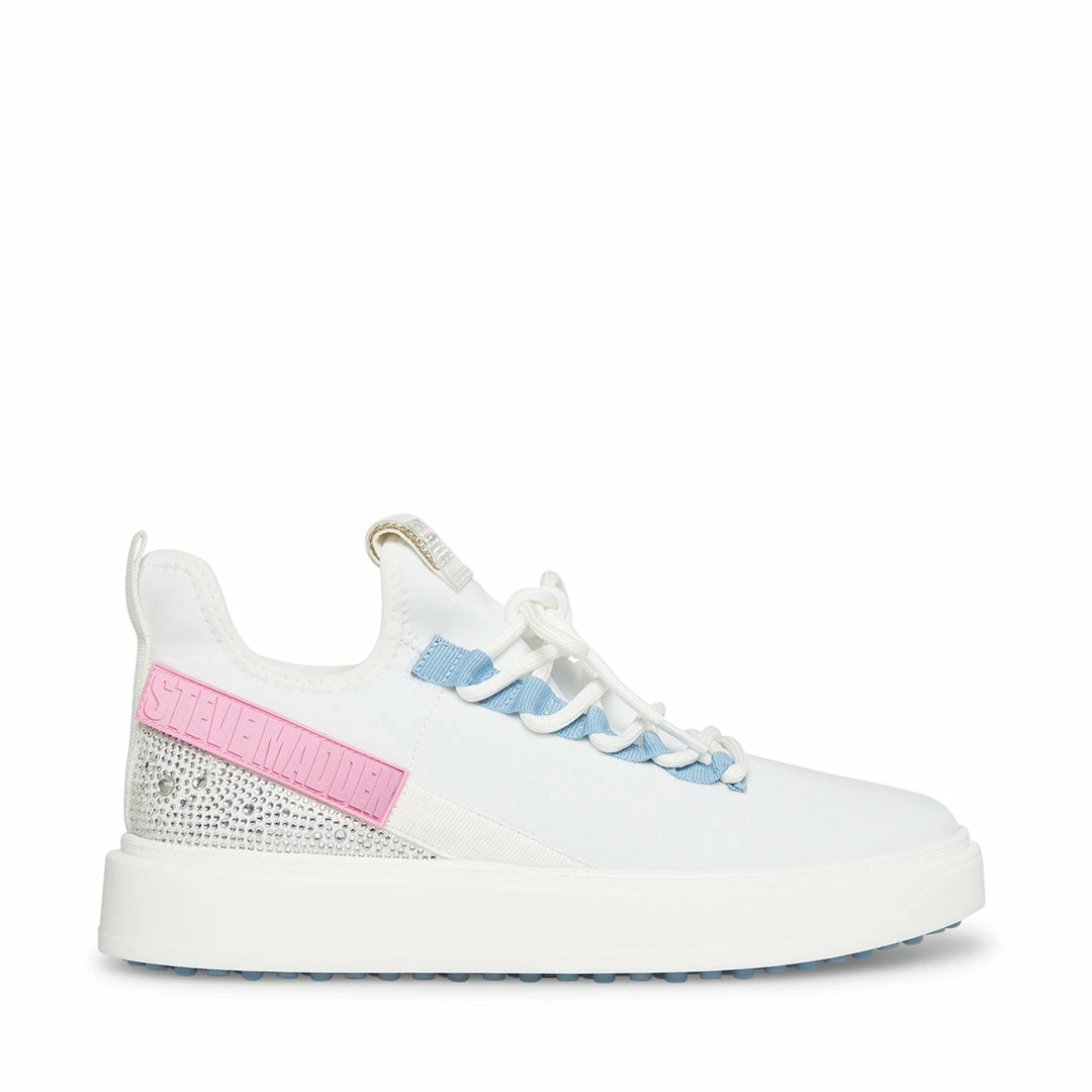 STEVEMADDEN GOLF SHOES JENA WHITE MULTI