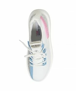 STEVEMADDEN GOLF SHOES JENA WHITE MULTI