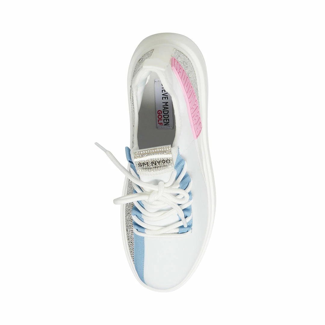 STEVEMADDEN GOLF SHOES JENA WHITE MULTI