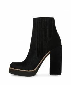 STEVEMADDEN NEW & NOW JOLINE BLACK SUEDE