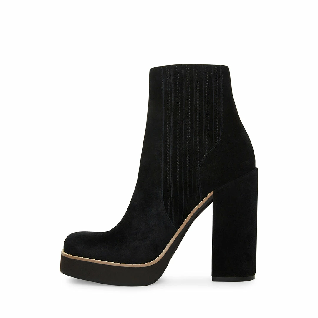 STEVEMADDEN NEW & NOW JOLINE BLACK SUEDE