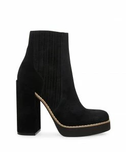 STEVEMADDEN NEW & NOW JOLINE BLACK SUEDE